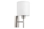 Eglo | Pasteri Wall Light | Nickel/White Eglo | Pasteri Wall Light | Nickel/White