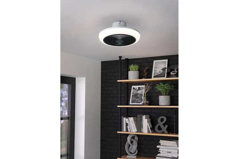 Eglo | Sayulita Ceiling Light with Fan | White/Black Eglo | Sayulita Ceiling Light with Fan | White/Black
