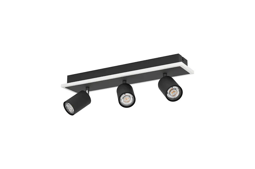 Eglo | Rimbocchi 1 Steel Modern 3-light Spotlight | Black/White Eglo | Rimbocchi 1 Steel Modern 3-light Spotlight | Black/White