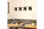 Eglo | Filago Smoked Glass 4-light Pendant Light | Black/Grey Eglo | Filago Smoked Glass 4-light Pendant Light | Black/Grey