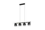 Eglo | Filago Smoked Glass 4-light Pendant Light | Black/Grey Eglo | Filago Smoked Glass 4-light Pendant Light | Black/Grey