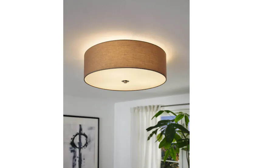 Eglo | Pasteri 3-light Ceiling Light | Taupe Eglo | Pasteri 3-light Ceiling Light | Taupe