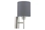 Eglo | Pasteri Wall Light | Nickel/Grey Eglo | Pasteri Wall Light | Nickel/Grey