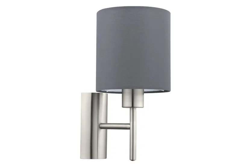 Eglo | Pasteri Wall Light | Nickel/Grey Eglo | Pasteri Wall Light | Nickel/Grey
