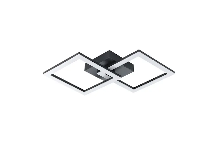 Eglo | Essentials Square LED Ceiling Light | Black/White Eglo | Essentials Square LED Ceiling Light | Black/White