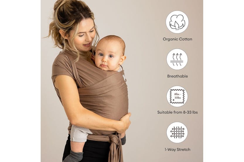 Stretchy Baby Wrap Organic Cotton Nutmeg Stretchy Baby Wrap Organic Cotton Nutmeg