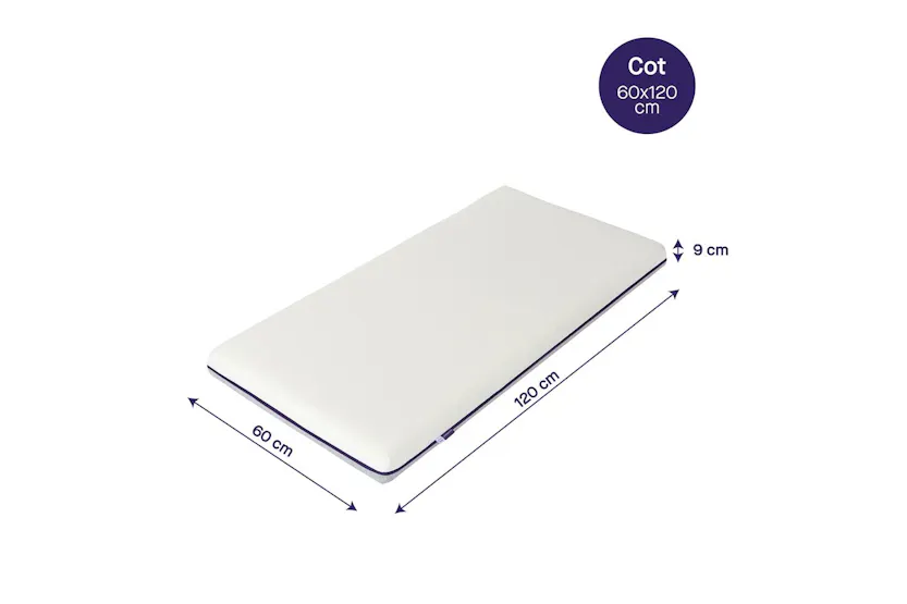 Premium Clevafoam Support Mattress - 70 X 140 X 9 Cm - Cot Bed Size Premium Clevafoam Support Mattress - 70 X 140 X 9 Cm - Cot Bed Size