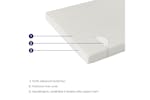 Clevamama Waterproof Support Mattress 70 X 140 X 10 Cm - Cot Bed Size Clevamama Waterproof Support Mattress 70 X 140 X 10 Cm - Cot Bed Size