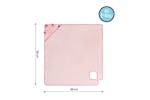 Bamboo Extra Large Apron Baby Bath Towel - Pink Vat At Zero Rate Bamboo Extra Large Apron Baby Bath Towel - Pink Vat At Zero Rate