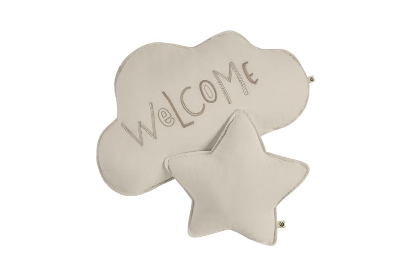 Maia Muslin Decorative Pillow Set - Sand Maia Muslin Decorative Pillow Set - Sand