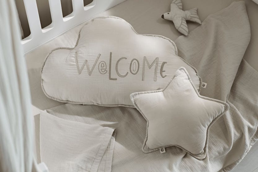 Maia Muslin Decorative Pillow Set - Soft White Maia Muslin Decorative Pillow Set - Soft White