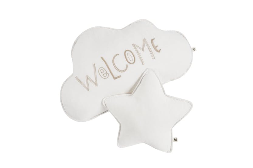 Maia Muslin Decorative Pillow Set - Soft White Maia Muslin Decorative Pillow Set - Soft White