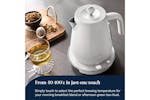 DeLonghi 1.7L Eclettica Special Tea Kettle | KBY3011.W | Whimsical White DeLonghi 1.7L Eclettica Special Tea Kettle | KBY3011.W | Whimsical White