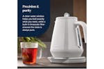 DeLonghi 1.7L Eclettica Special Tea Kettle | KBY3011.W | Whimsical White DeLonghi 1.7L Eclettica Special Tea Kettle | KBY3011.W | Whimsical White