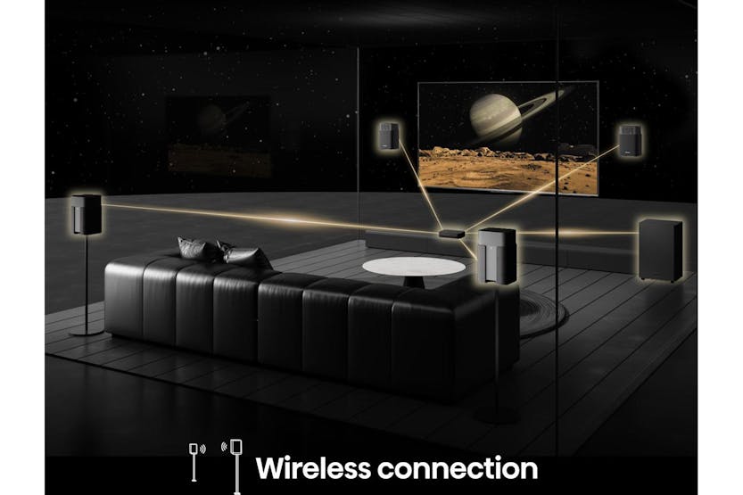 Hisense 4.1.2 CH Soundbar with Subwoofer and Wireless Speaker | HTSATURN Hisense 4.1.2 CH Soundbar with Subwoofer and Wireless Speaker | HTSATURN