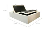 Motion Bed Ottoman N700 | King | 5ft | Beige Motion Bed Ottoman N700 | King | 5ft | Beige