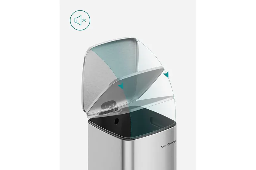 Songmics Trash Can | Rubbish Bin | 34 X 28.5 X 54.4 Cm Songmics Trash Can | Rubbish Bin | 34 X 28.5 X 54.4 Cm