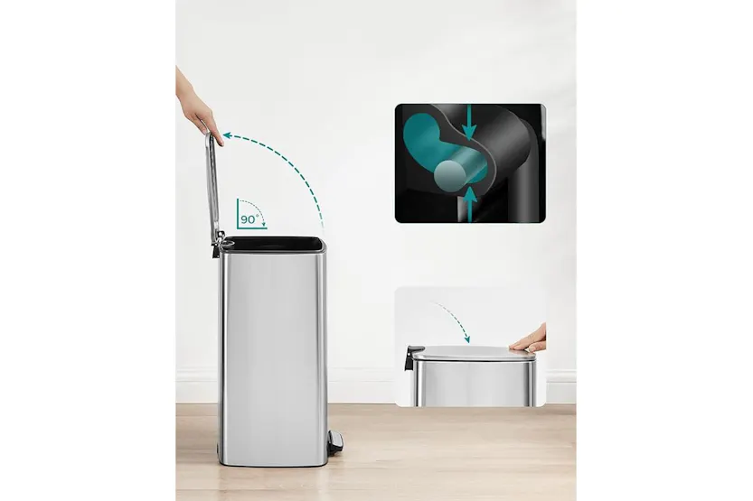 Songmics Trash Can | Rubbish Bin | 34 X 28.5 X 54.4 Cm Songmics Trash Can | Rubbish Bin | 34 X 28.5 X 54.4 Cm