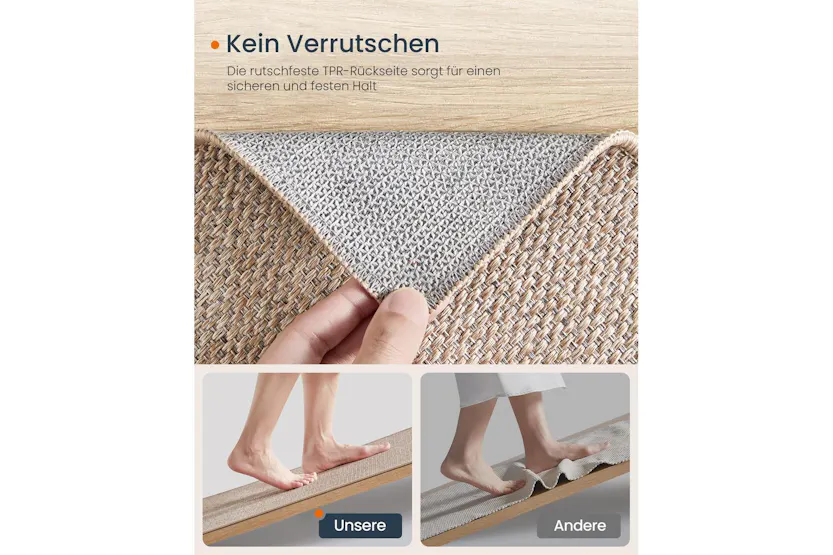 Imitation Jute Rug | Rug | Polyester | 80x200cm Imitation Jute Rug | Rug | Polyester | 80x200cm