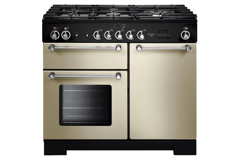 Rangemaster Kitchener 100cm Dual Fuel Range Cooker | KCH100DFFCR/C | Cream Rangemaster Kitchener 100cm Dual Fuel Range Cooker | KCH100DFFCR/C | Cream