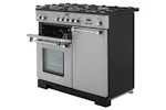 Rangemaster Kitchener 100cm Dual Fuel Range Cooker | KCH100DFFSS/C | Stainless Steel Rangemaster Kitchener 100cm Dual Fuel Range Cooker | KCH100DFFSS/C | Stainless Steel