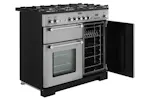 Rangemaster Kitchener 100cm Dual Fuel Range Cooker | KCH100DFFSS/C | Stainless Steel Rangemaster Kitchener 100cm Dual Fuel Range Cooker | KCH100DFFSS/C | Stainless Steel