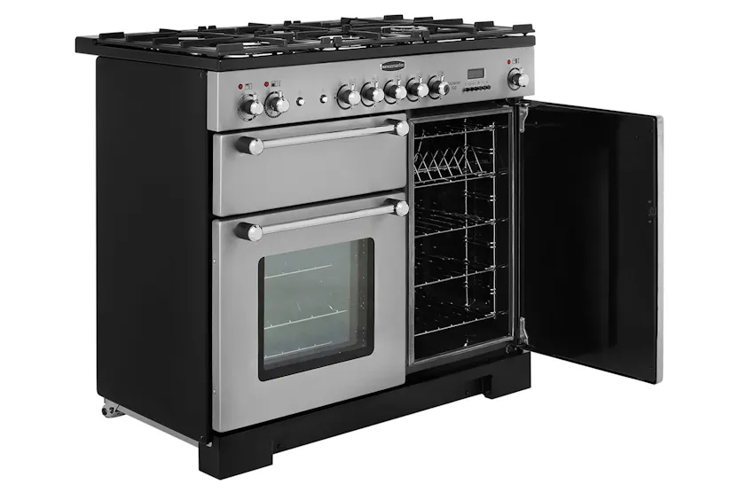 Rangemaster Kitchener 100cm Dual Fuel Range Cooker | KCH100DFFSS/C | Stainless Steel Rangemaster Kitchener 100cm Dual Fuel Range Cooker | KCH100DFFSS/C | Stainless Steel