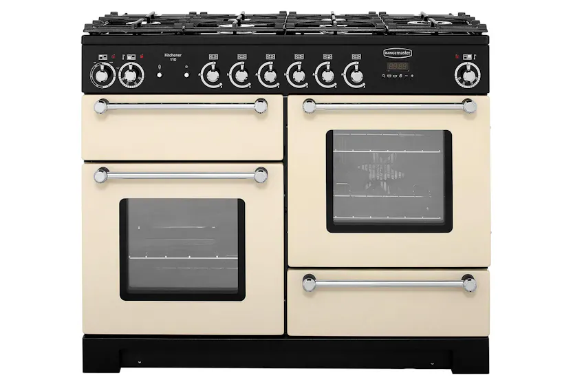 Rangemaster Kitchener 110cm Dual Fuel Range Cooker | KCH110DFFCR/C | Cream Rangemaster Kitchener 110cm Dual Fuel Range Cooker | KCH110DFFCR/C | Cream