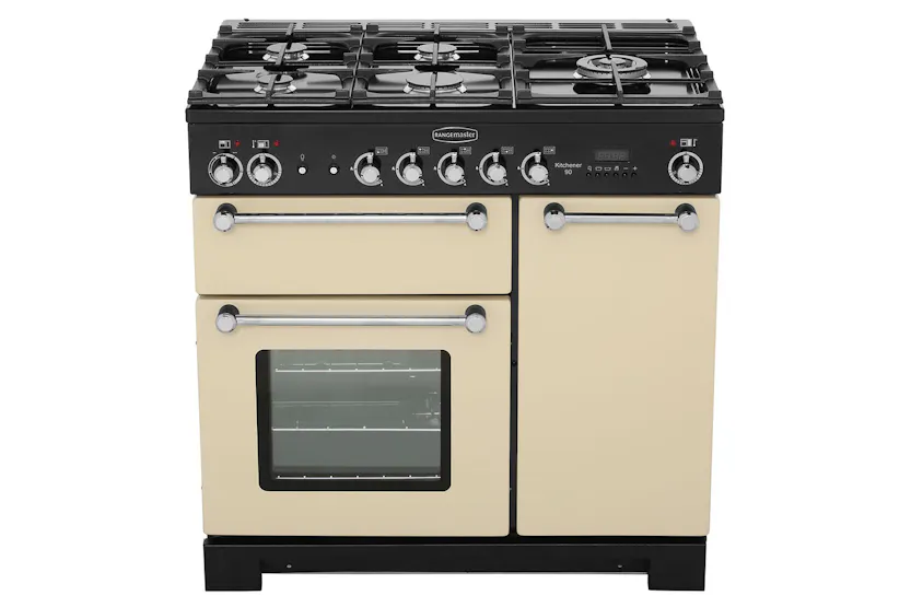 Rangemaster Kitchener 90cm Dual Fuel Range Cooker | KCH90DFFCR/C | Cream Rangemaster Kitchener 90cm Dual Fuel Range Cooker | KCH90DFFCR/C | Cream