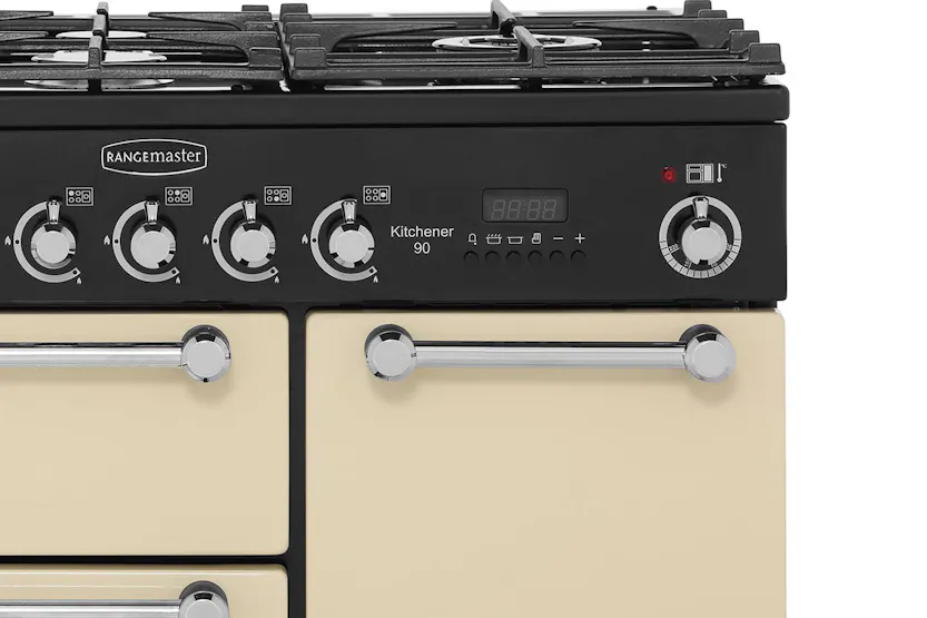 Rangemaster Kitchener 90cm Dual Fuel Range Cooker | KCH90DFFCR/C | Cream Rangemaster Kitchener 90cm Dual Fuel Range Cooker | KCH90DFFCR/C | Cream
