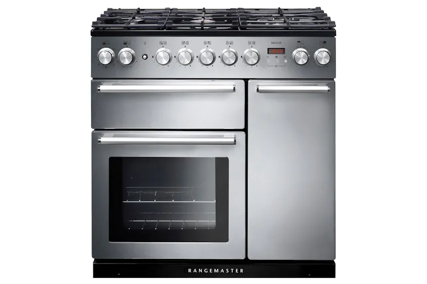 Rangemaster Nexus 90cm Dual Fuel Range Cooker | NEX90DFFSS/C | Stainless Steel Rangemaster Nexus 90cm Dual Fuel Range Cooker | NEX90DFFSS/C | Stainless Steel