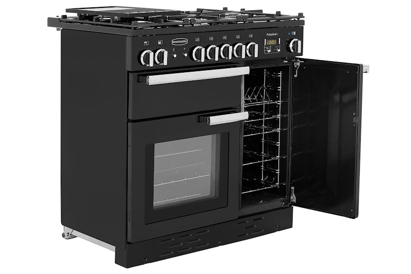 Rangemaster Professional Plus 90cm Gas Range Cooker | PROP90NGFGB/C | Black Rangemaster Professional Plus 90cm Gas Range Cooker | PROP90NGFGB/C | Black