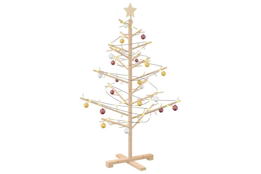 Vidaxl Wooden Christmas Tree With Stand Natural 125 Cm Solid Pine Wood Vidaxl Wooden Christmas Tree With Stand Natural 125 Cm Solid Pine Wood