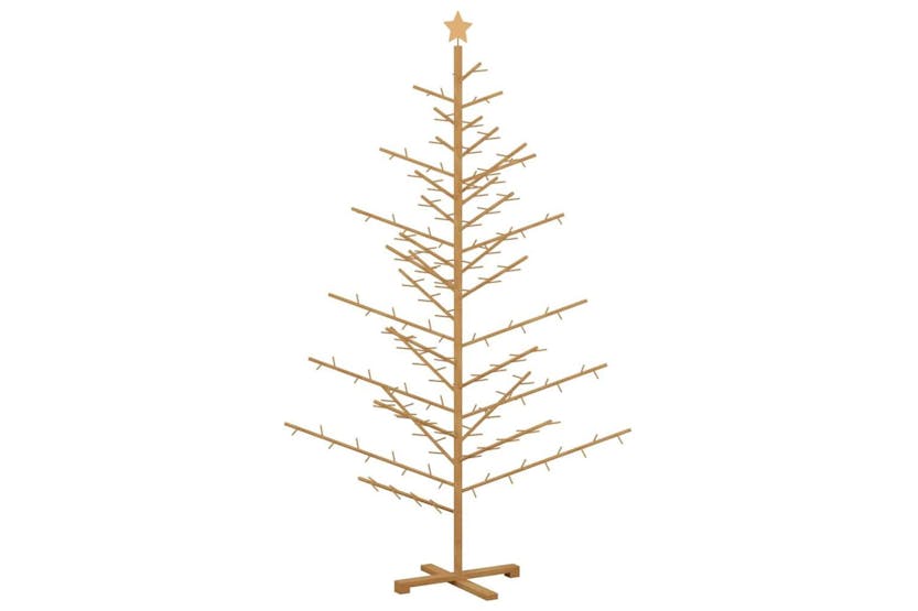 Vidaxl Wooden Christmas Tree With Stand Brown 210 Cm Solid Pine Wood Vidaxl Wooden Christmas Tree With Stand Brown 210 Cm Solid Pine Wood