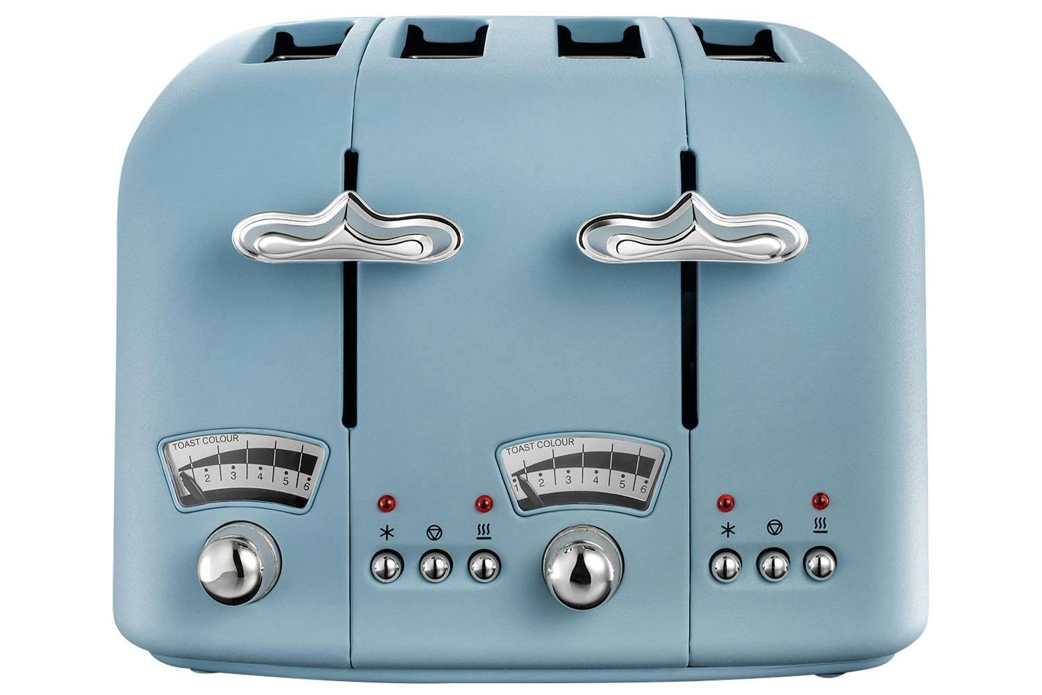 Delonghi Argento Flora 4 Slice Toaster | CT04AZ | Azure