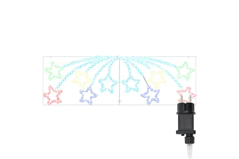 Vidaxl Christmas Star With 432 Leds Multicolour 180 X 57 Cm Pvc Vidaxl Christmas Star With 432 Leds Multicolour 180 X 57 Cm Pvc