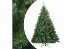 Vidaxl Artificial Hinged Christmas Tree Green 180 Cm Pvc Steel Vidaxl Artificial Hinged Christmas Tree Green 180 Cm Pvc Steel