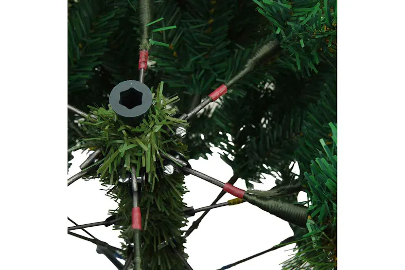 Vidaxl Artificial Hinged Christmas Tree Green 180 Cm Pvc Steel Vidaxl Artificial Hinged Christmas Tree Green 180 Cm Pvc Steel