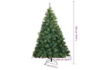 Vidaxl Artificial Hinged Christmas Tree Green 180 Cm Pvc Steel Vidaxl Artificial Hinged Christmas Tree Green 180 Cm Pvc Steel