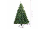 Vidaxl Artificial Hinged Christmas Tree Green 210 Cm Pvc Steel Vidaxl Artificial Hinged Christmas Tree Green 210 Cm Pvc Steel