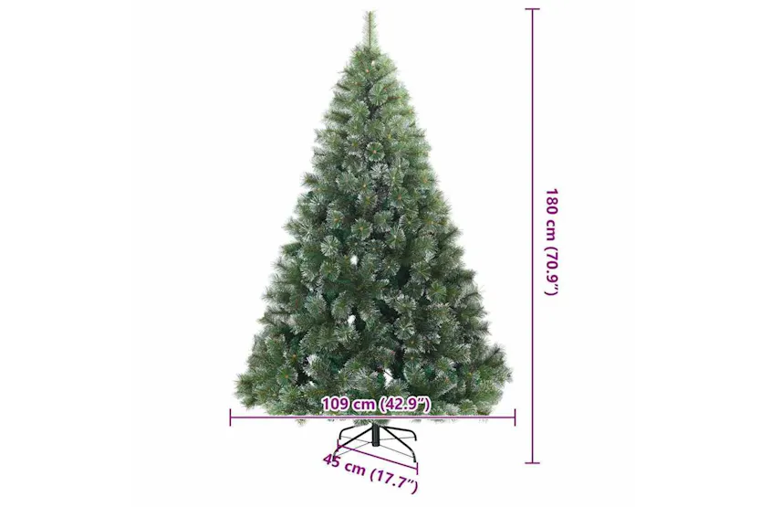 Vidaxl Artificial Hinged Christmas Tree Snow Flocked White 180 Cm Vidaxl Artificial Hinged Christmas Tree Snow Flocked White 180 Cm
