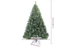 Vidaxl Artificial Hinged Christmas Tree Snow Flocked White 210 Cm Vidaxl Artificial Hinged Christmas Tree Snow Flocked White 210 Cm
