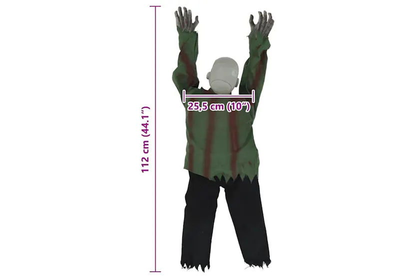 Vidaxl Halloween Crawling Zombie Green 112 X 255 X 215 Cm Polyester Vidaxl Halloween Crawling Zombie Green 112 X 255 X 215 Cm Polyester