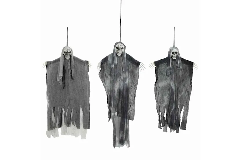 Vidaxl Halloween Hanging Ghost 3 Pcs Black 66 X 110 Cm Polyester Vidaxl Halloween Hanging Ghost 3 Pcs Black 66 X 110 Cm Polyester