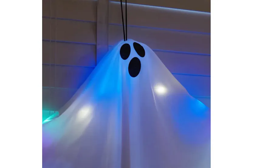 Vidaxl Halloween Hanging Ghost With 3 Leds 3 Pcs White Polyester Vidaxl Halloween Hanging Ghost With 3 Leds 3 Pcs White Polyester