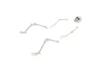 Vidaxl Halloween Skeleton White 20 X 10 X 95 Cm Plastic Vidaxl Halloween Skeleton White 20 X 10 X 95 Cm Plastic