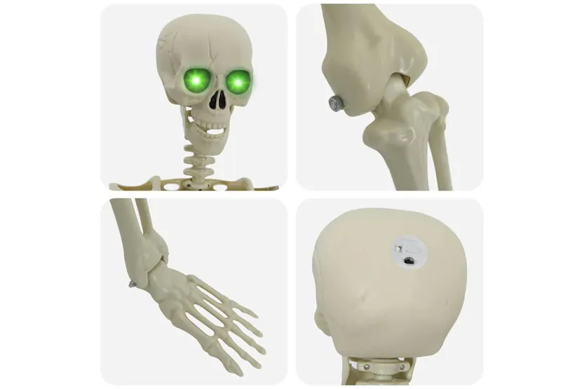 Vidaxl Halloween Skeleton White Plastic Vidaxl Halloween Skeleton White Plastic
