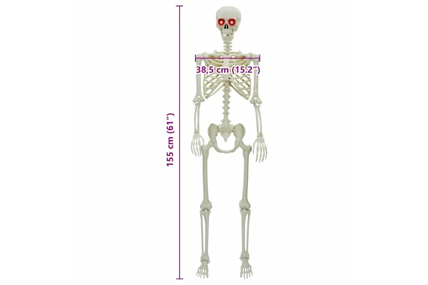 Vidaxl Halloween Skeleton White Plastic Vidaxl Halloween Skeleton White Plastic