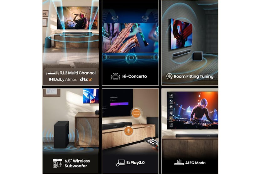 Hisense AX Series 3.1.2ch Soundbar with Wireless Subwoofer | AX3120Q Hisense AX Series 3.1.2ch Soundbar with Wireless Subwoofer | AX3120Q