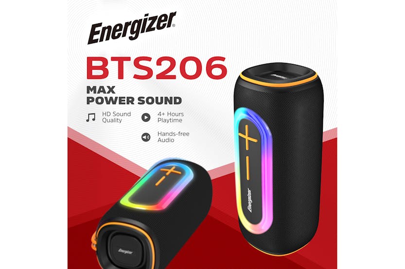 Energizer Wireless Bluetooth Speaker with Rich Bass | BBTS206 Energizer Wireless Bluetooth Speaker with Rich Bass | BBTS206